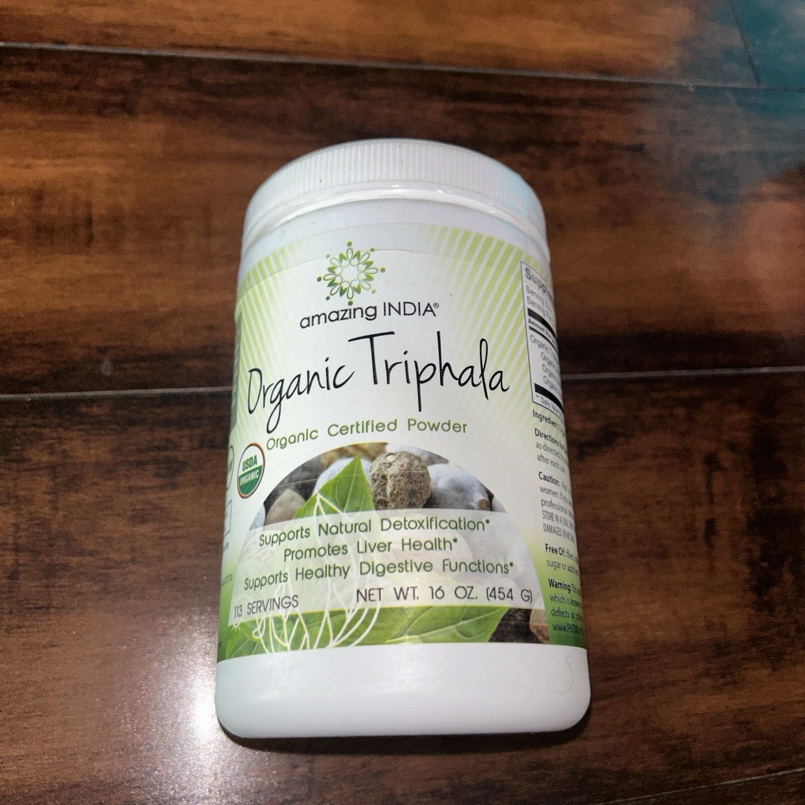 Organic Triphala, 4 g, 16 oz (454 g)