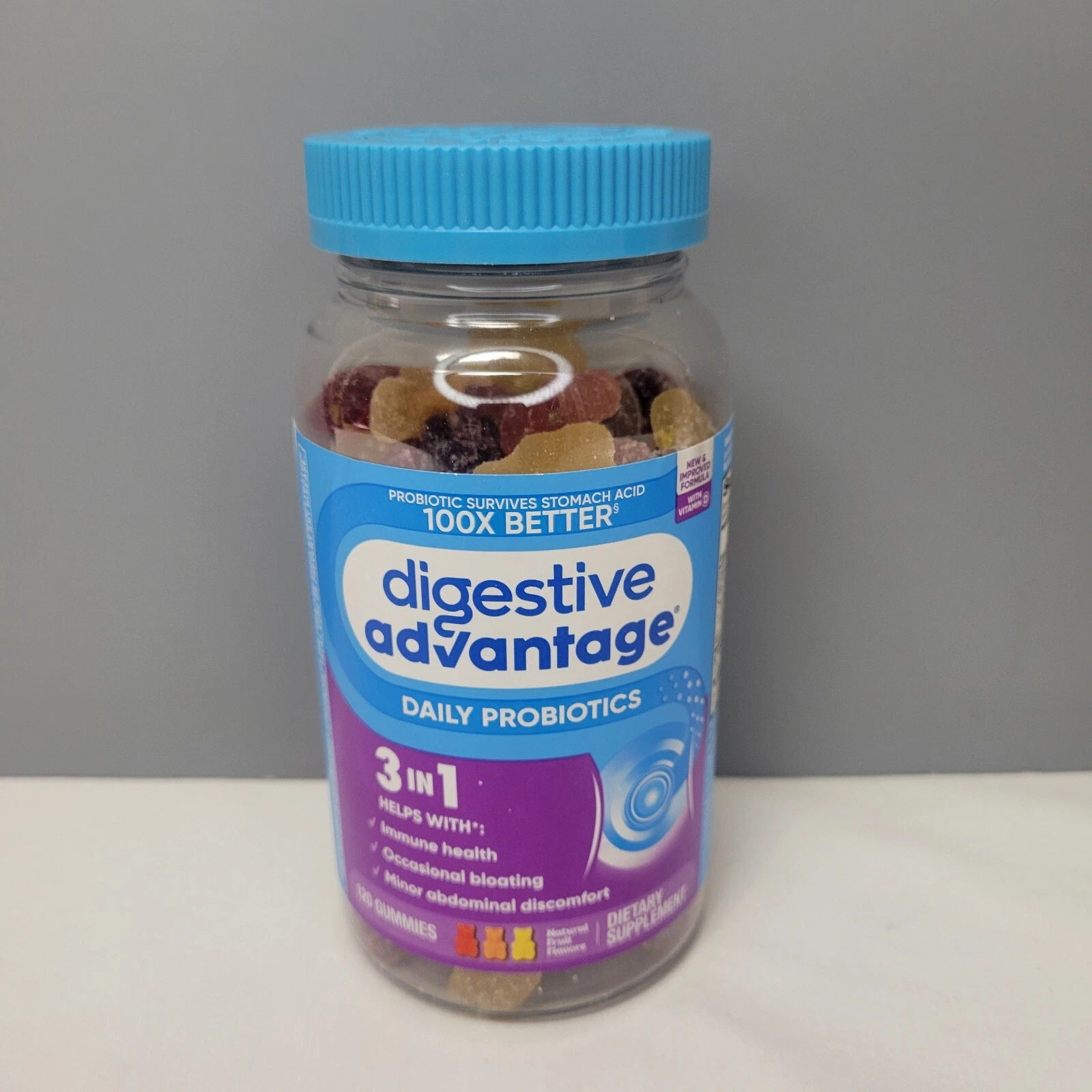 Schiff Digestive Advantage Daily Probiotic Gummies, 120 ct EXP 02/2026