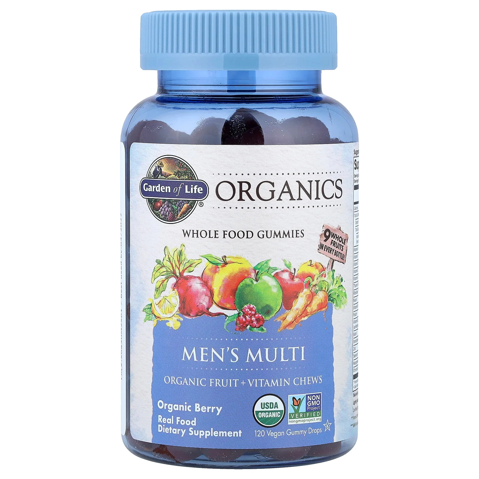 Mykind Organics Mens Multi Gummies Garden of Life 120 Count 658010120296
