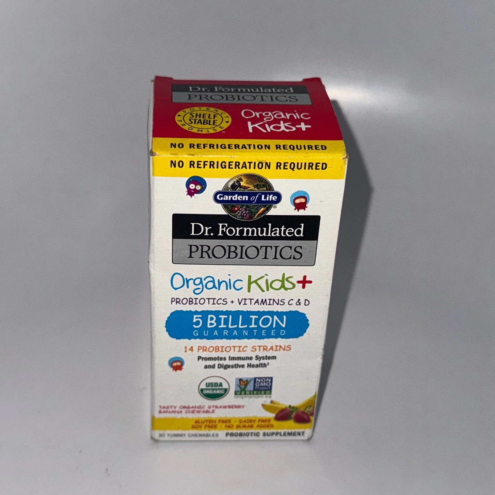 Garden of Life Dr Formulated Probiotics Organic Kids+ 30 YUMMY Chewables 12/2025