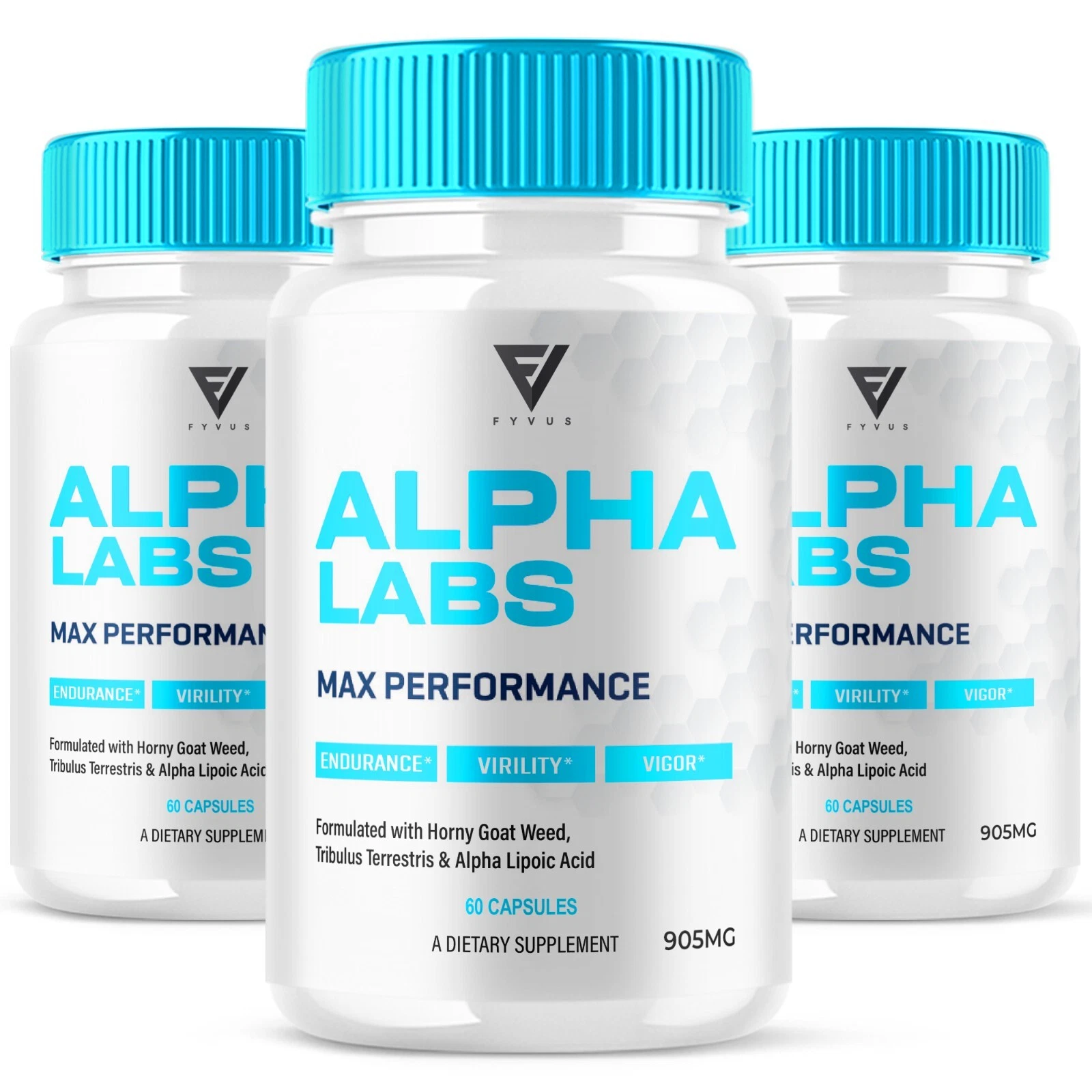 (3 Pack) Alpha Labs Max Performance Supplement AlphaLabs Pills (180 Capsules)