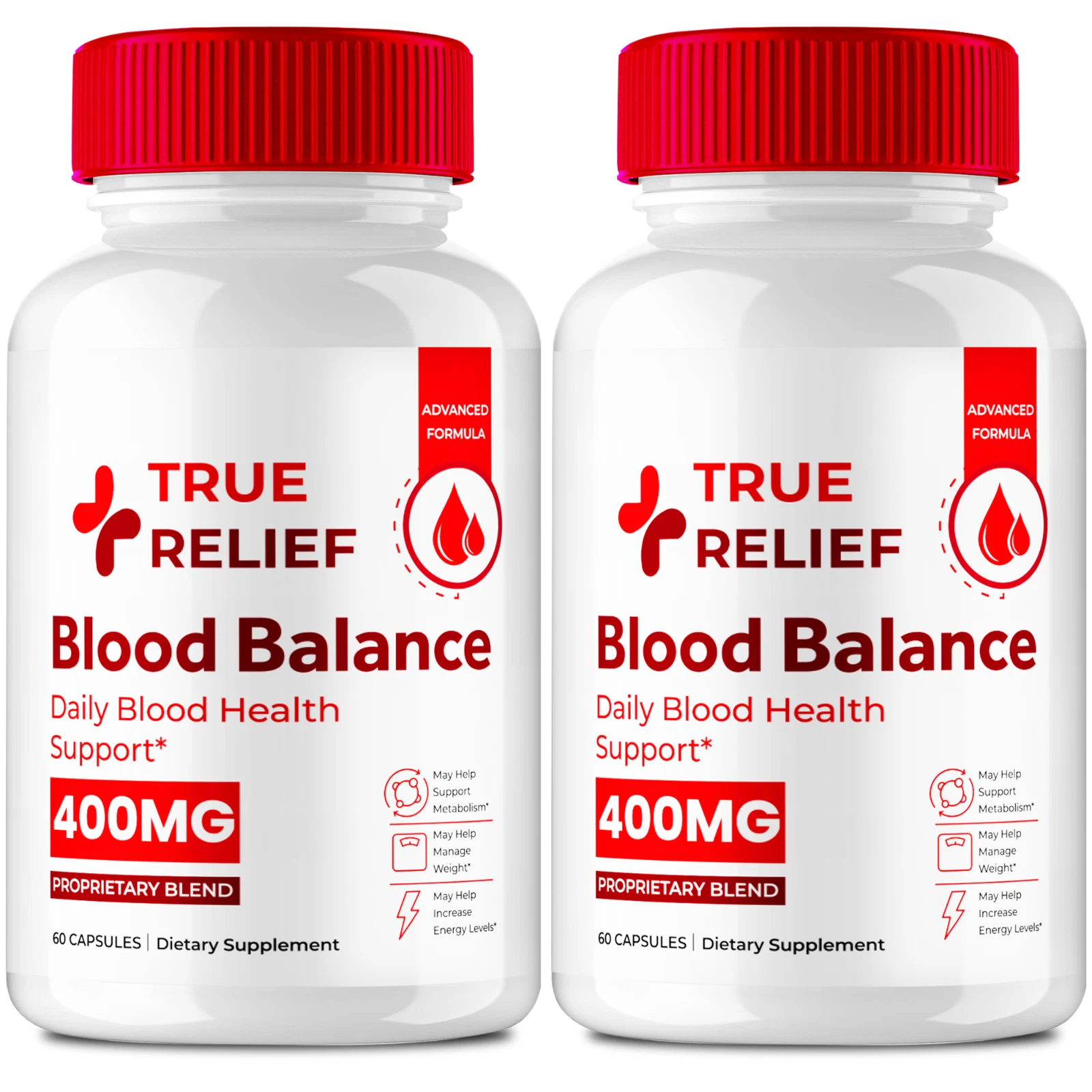 (2 Pack) True Relief Blood Balance Capsules, Healthy Circulation & Stable Levels