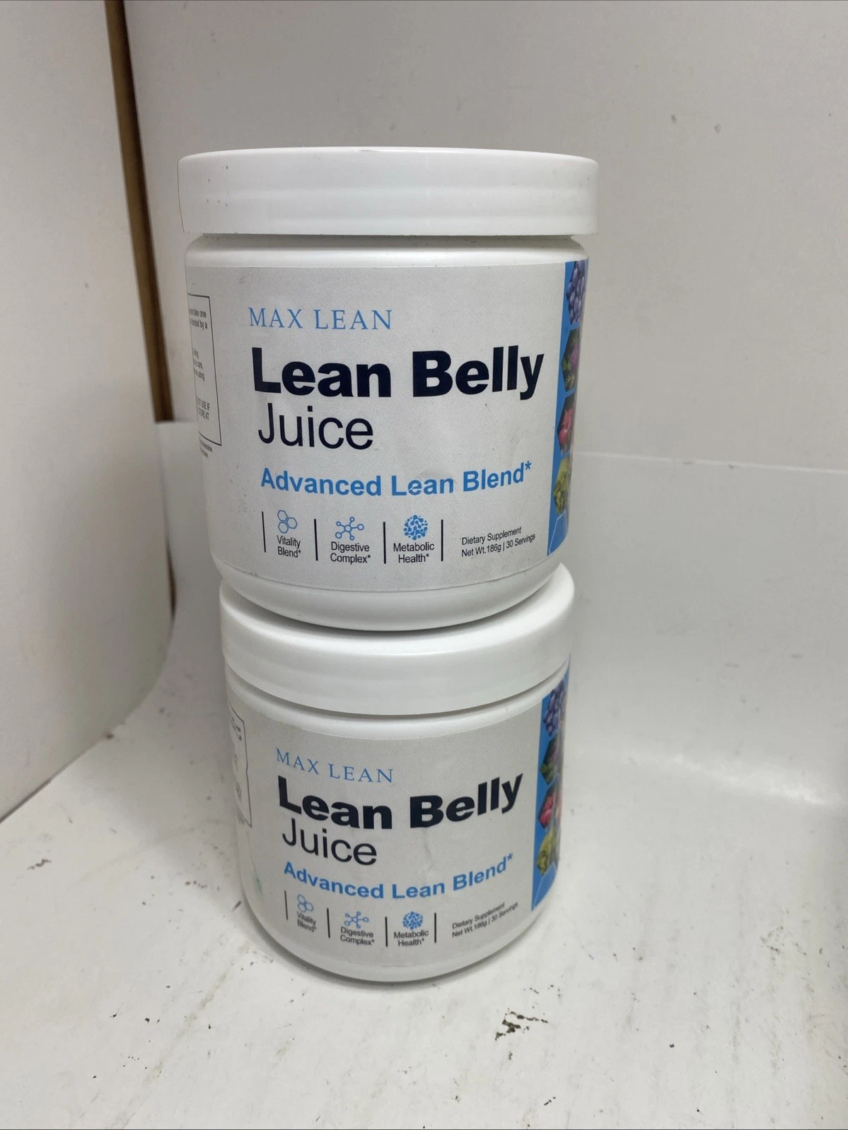 Lot Of 2 Lean Belly Juice Powder Dietary Supplement Sealed 30 Servings Per