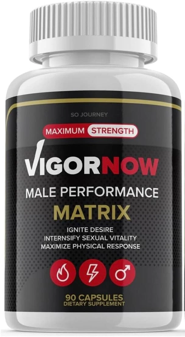 VigorNow Matrix Plus Supplement Male Performance Booster Pills For Men-90 Count