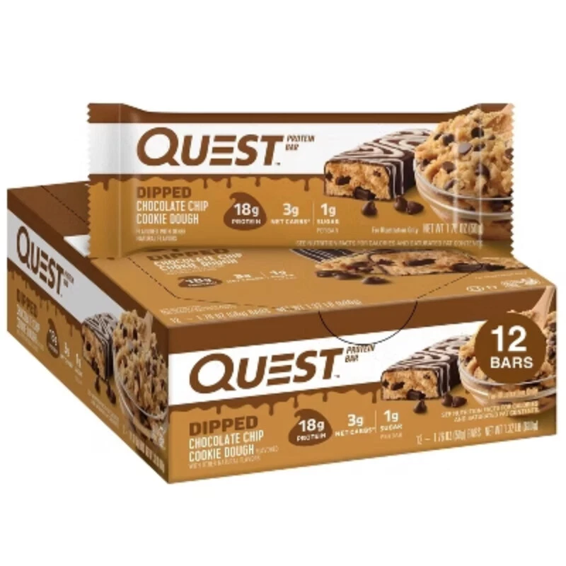 Quest Nutrition Protein Bars - Dipped Chocolate Chip Cookie Dough