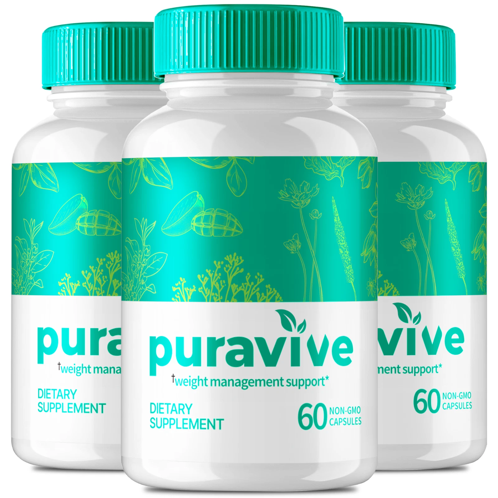 (3 Pack) Puravive Pills, Puravive Capsules Weight Loss Support (180 Capsules)