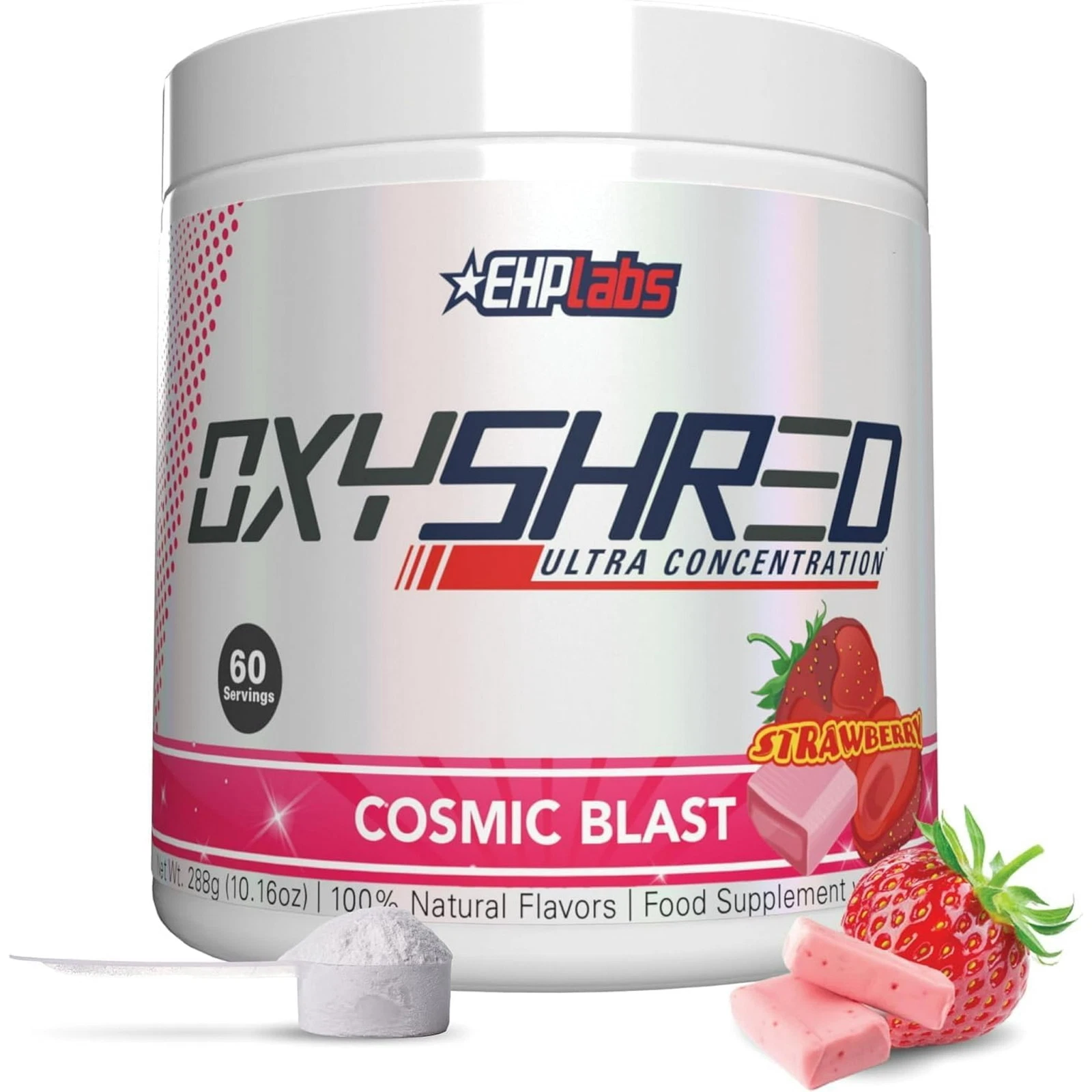 EHP Laps, OxyShred, Fat Burner, Cosmic Blast, Strawberry, 10.16 oz (288 g)