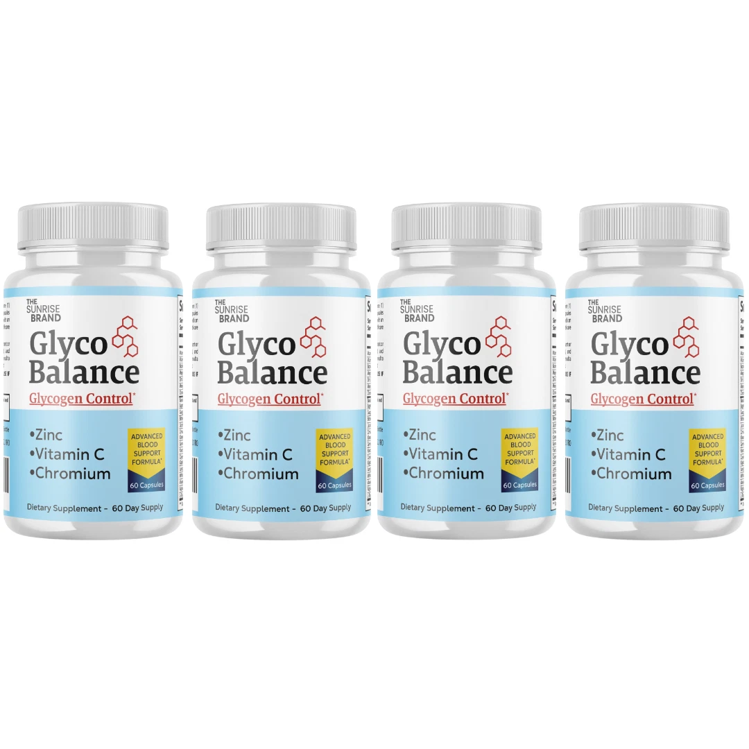 Glyco Balance- Blood Pressure and Sugar Support Supplement - 4 Bottles