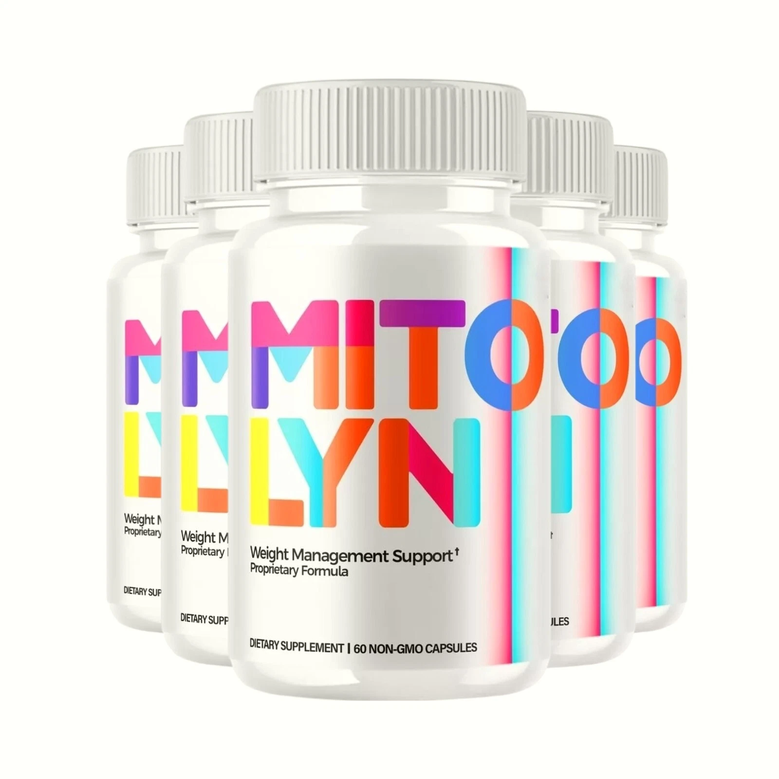 5-Pack Mitolyn Capsules, Advanced Weight Loss Support Supplement - 300 Capsules