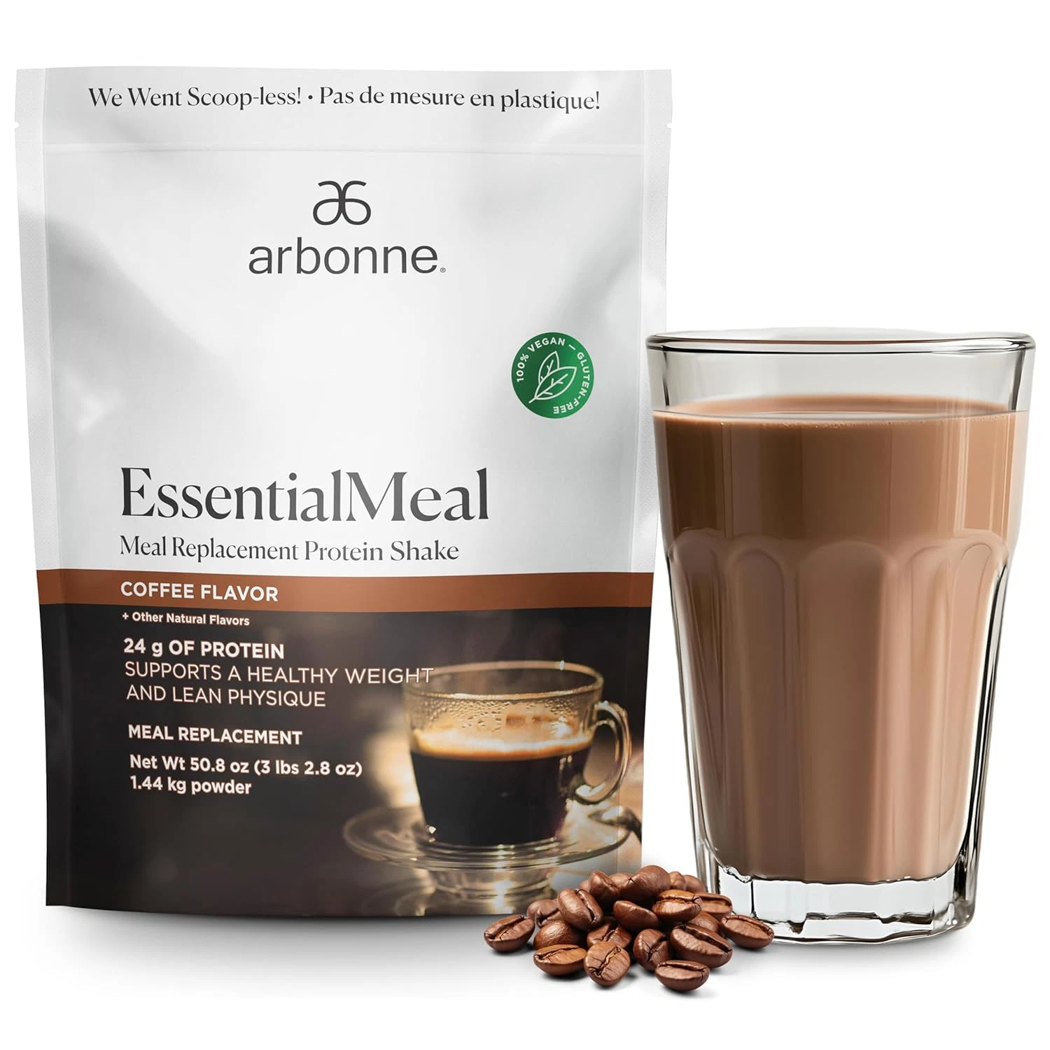Arbonne Essentialmeal Meal Replacement Shake - Protein Shake, Vegan Protein Powd
