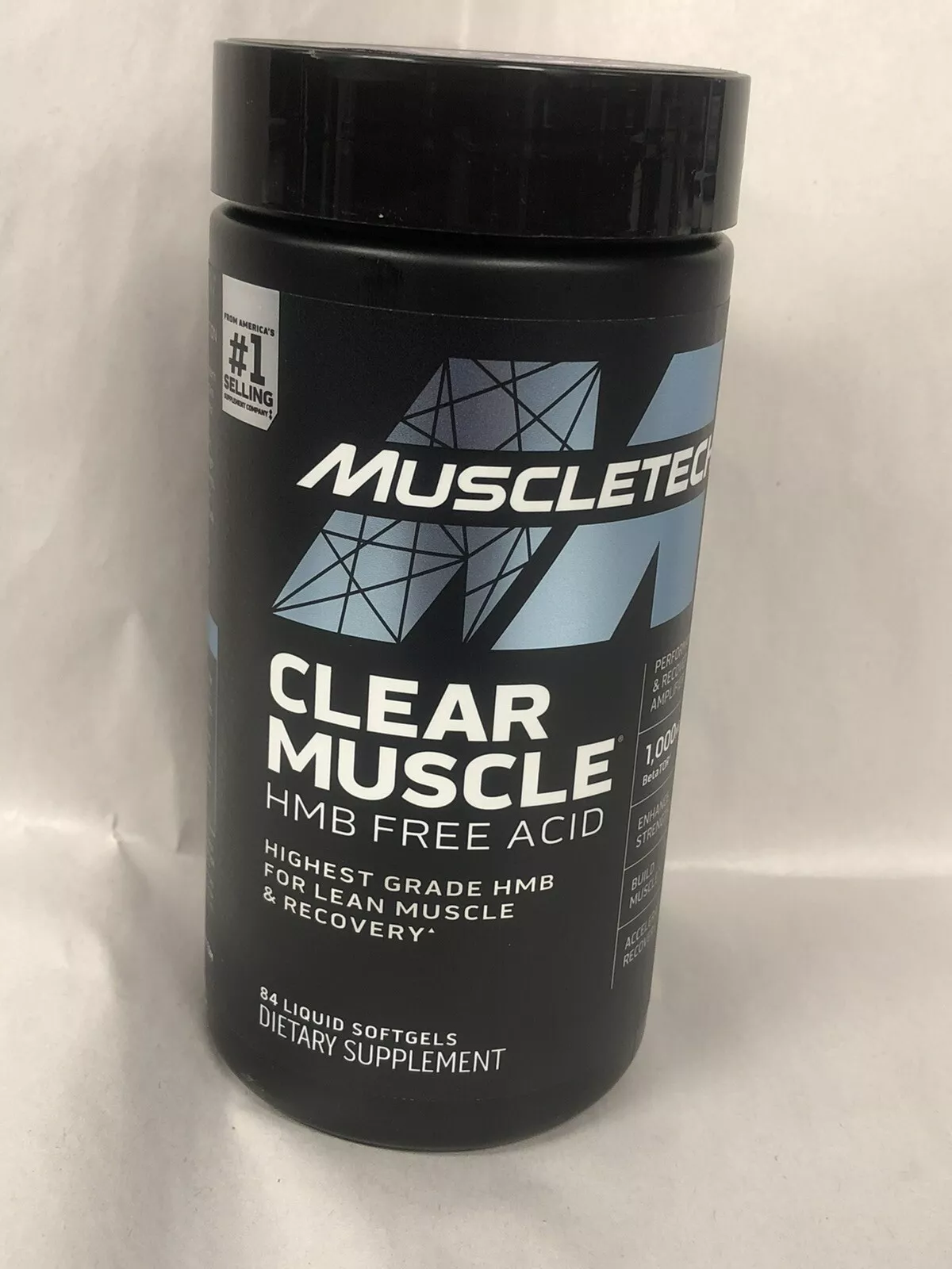 NEW Muscletech, Clear Muscle, HMB Free Acid, 84 Liquid Softgels
