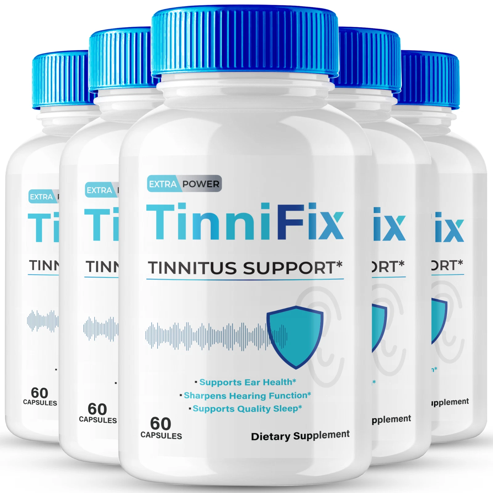 TinniFix Pills For Advanced Ear Health Support & Tinnitus Relief 300 Capsules