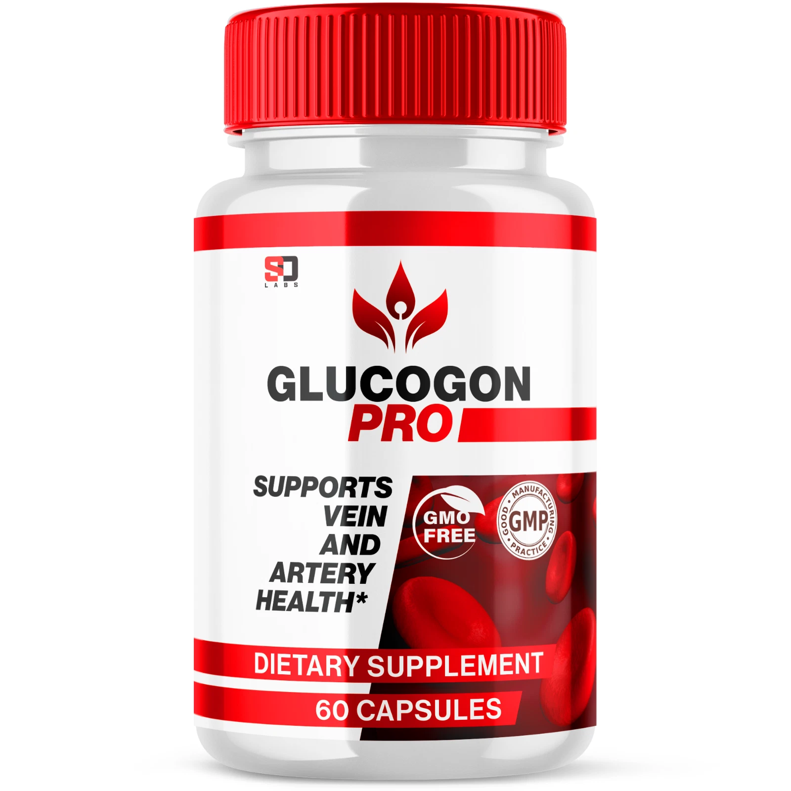 Glucogon Pro Pills - Advanced Blood Sugar & Heart Health Support Formula 60ct