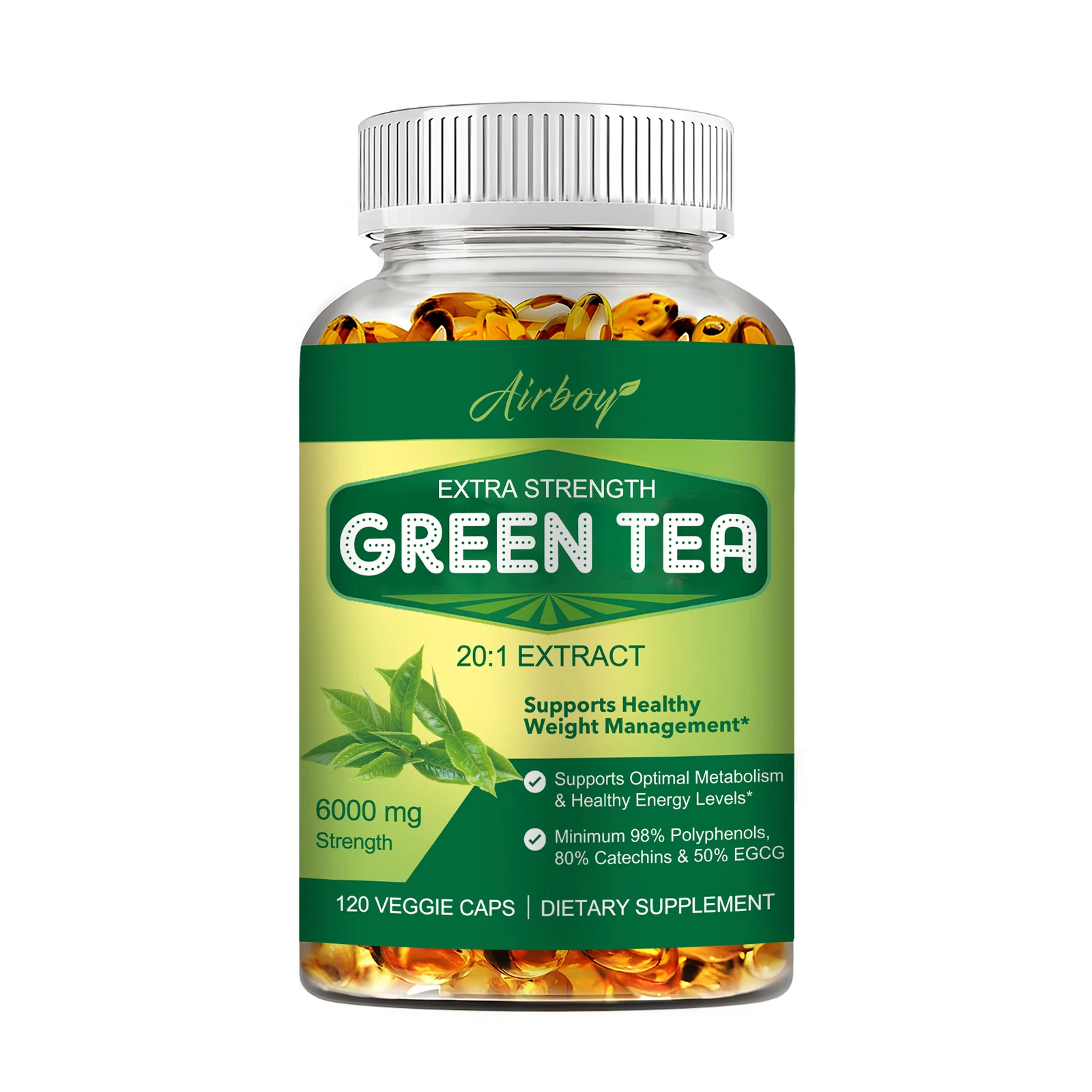 Green Tea 20:1 Extract - Weight Loss Slimming Fat Burner, Weight Management