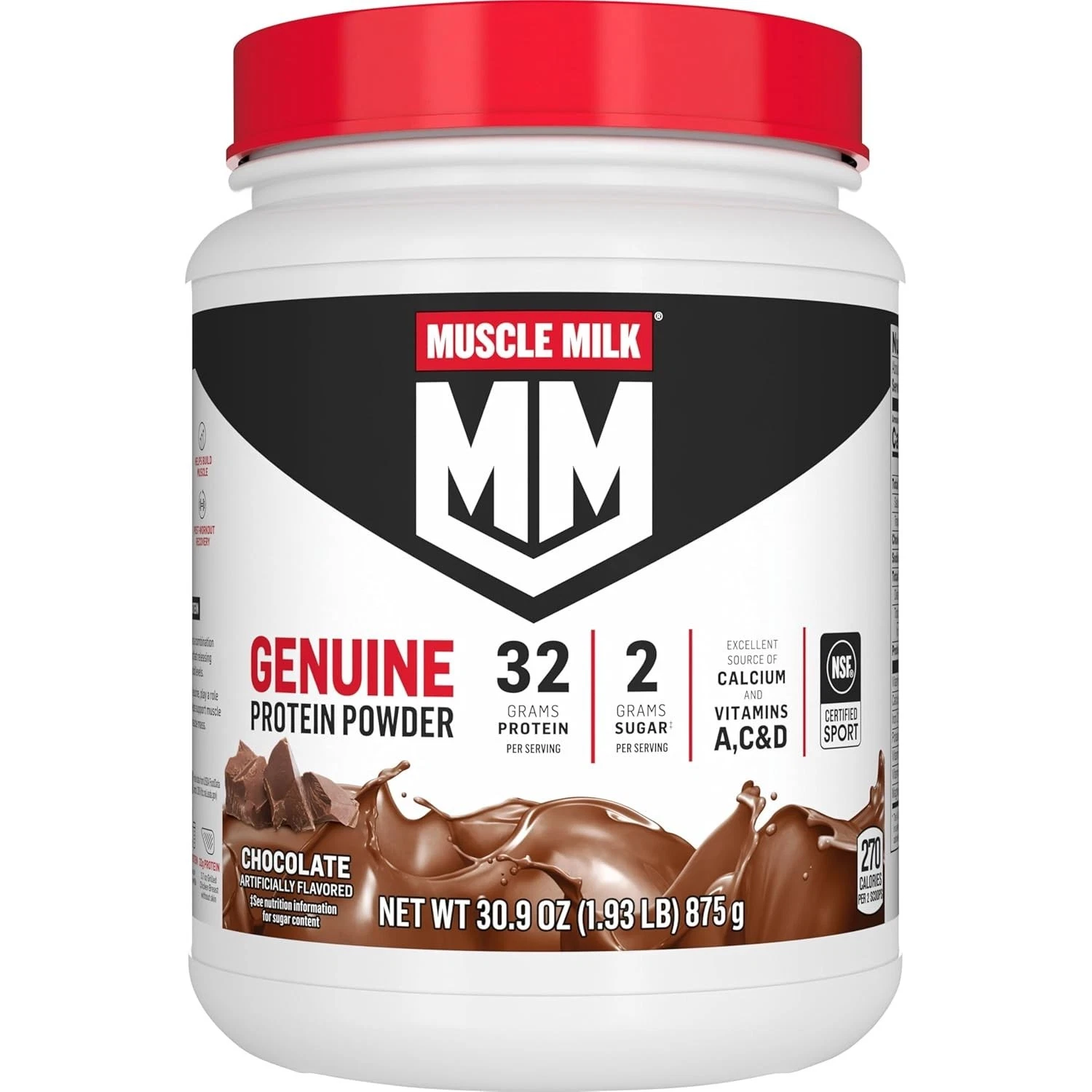 Muscle Milk 30.9 oz Chocolate Protein Powder (60726-50327)