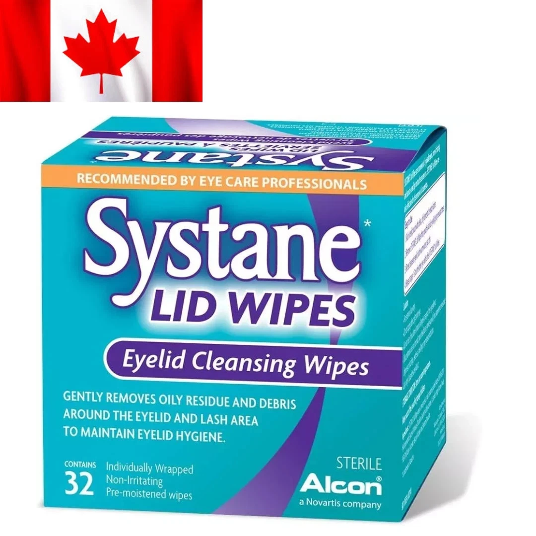 Alcon Systane Eyelid Cleansing Wipes, 32 Count (Pack of 1) FRESH STOCK, LONG EXP