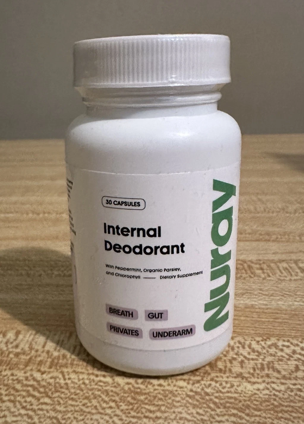 Internal Deodorant Body Odor Supplement Natural Chlorophyll 30 Serv EXP 02/27