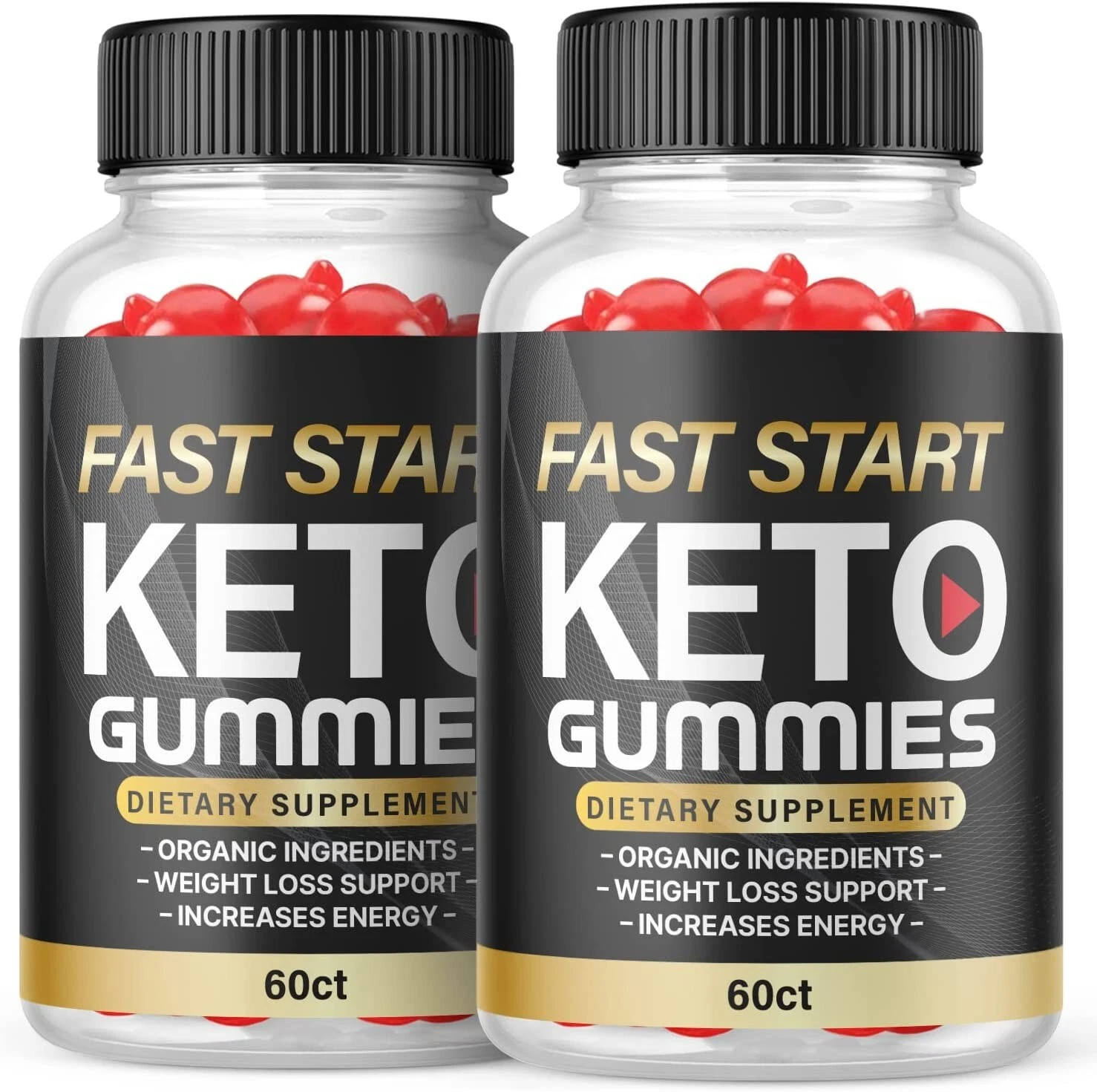 2 Pack - Fast Start ACV Keto Gummies - Vegan, Weight Loss Supplement - 120 Gums