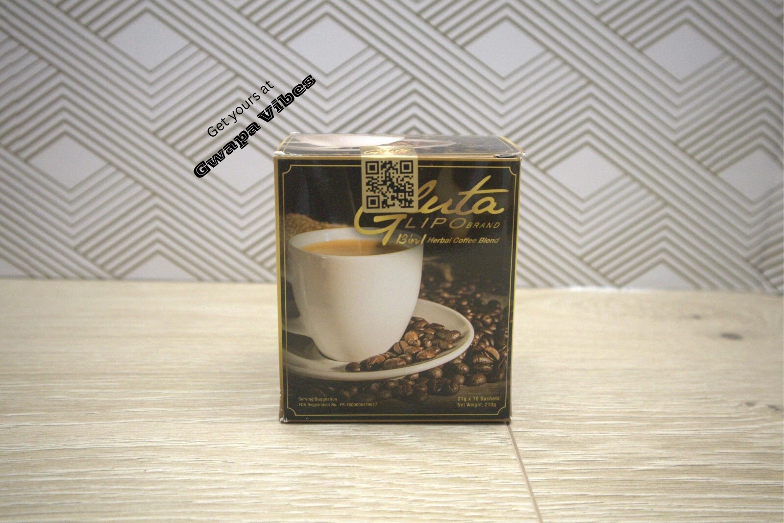 Gluta Lipo 12in1 Whitening & Slimming Coffee (US Seller) 100% Authentic