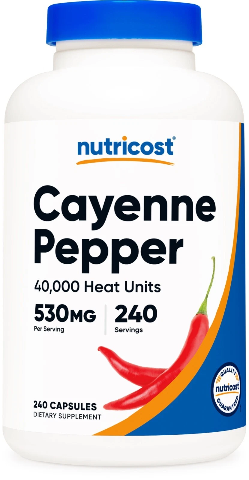 Nutricost Cayenne Pepper 530mg, 240 Capsules - Gluten Free, Non-GMO