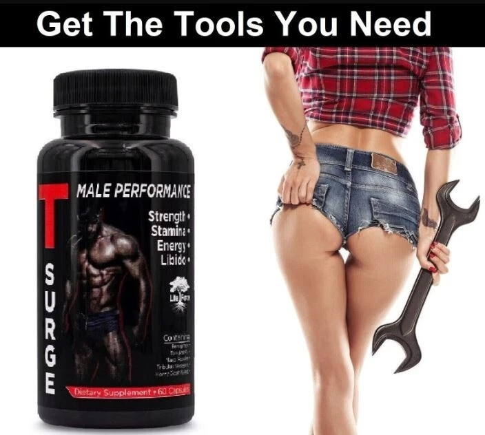 T-Surge Testosterone Boosters for Men, 60 Caps, Alternative to Nugenix Total T