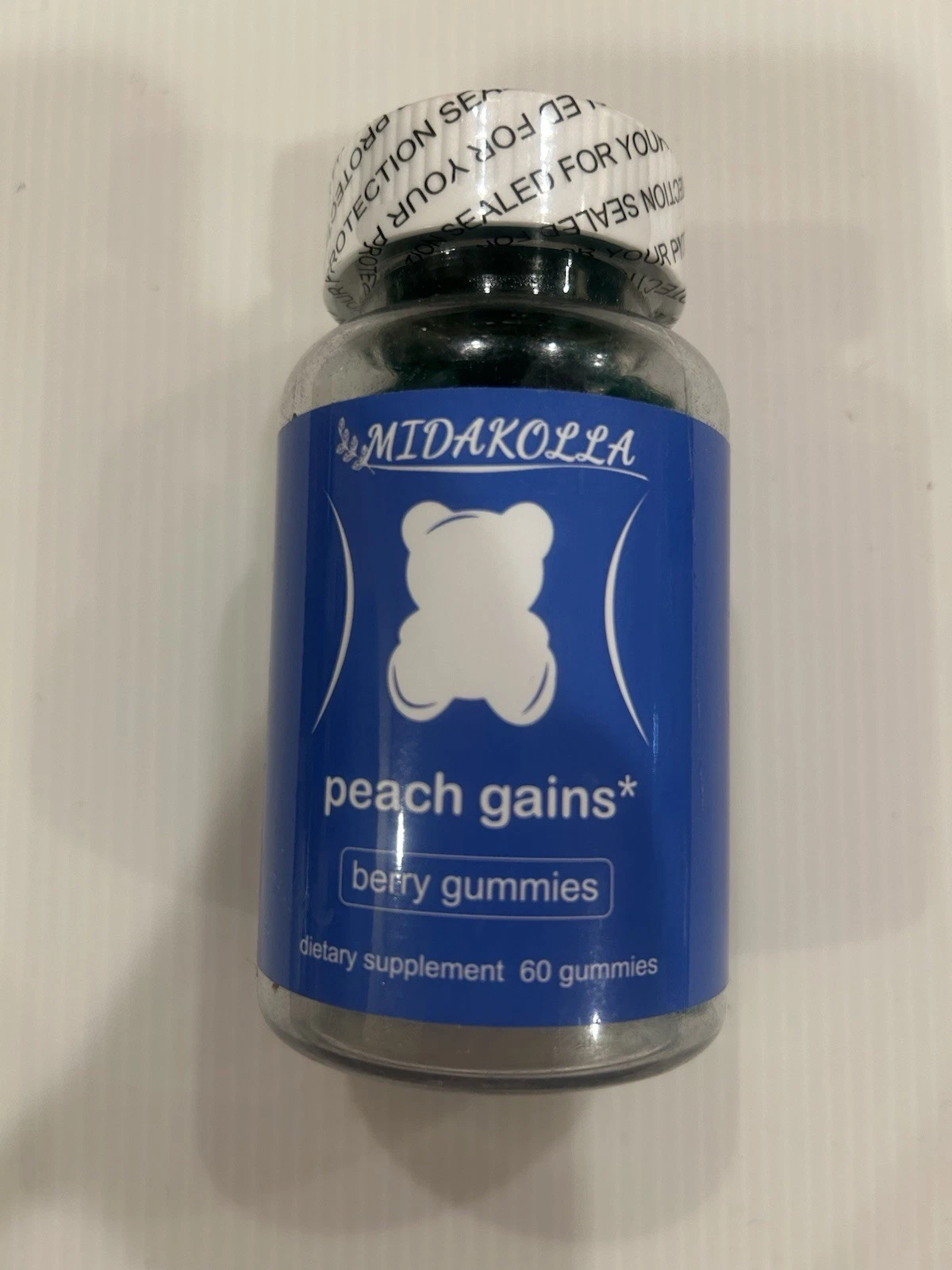 Midakolla Peach Gains, Berry Flavored Gummies for womens hormonal support 12/26