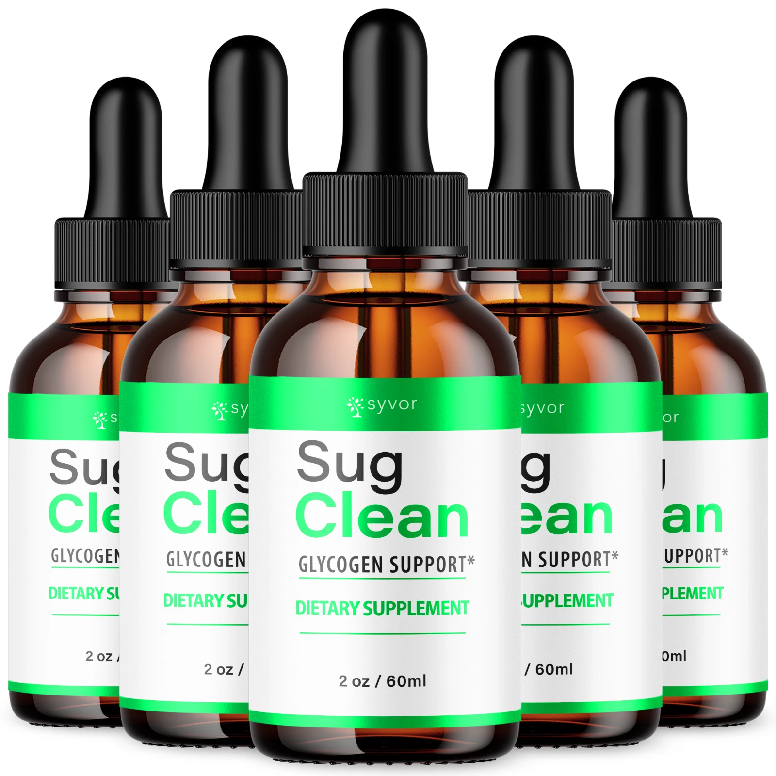 (5 Pack) Sug Clean Blood Support Formula Drops Advanced Vitamin Supplement 2ML