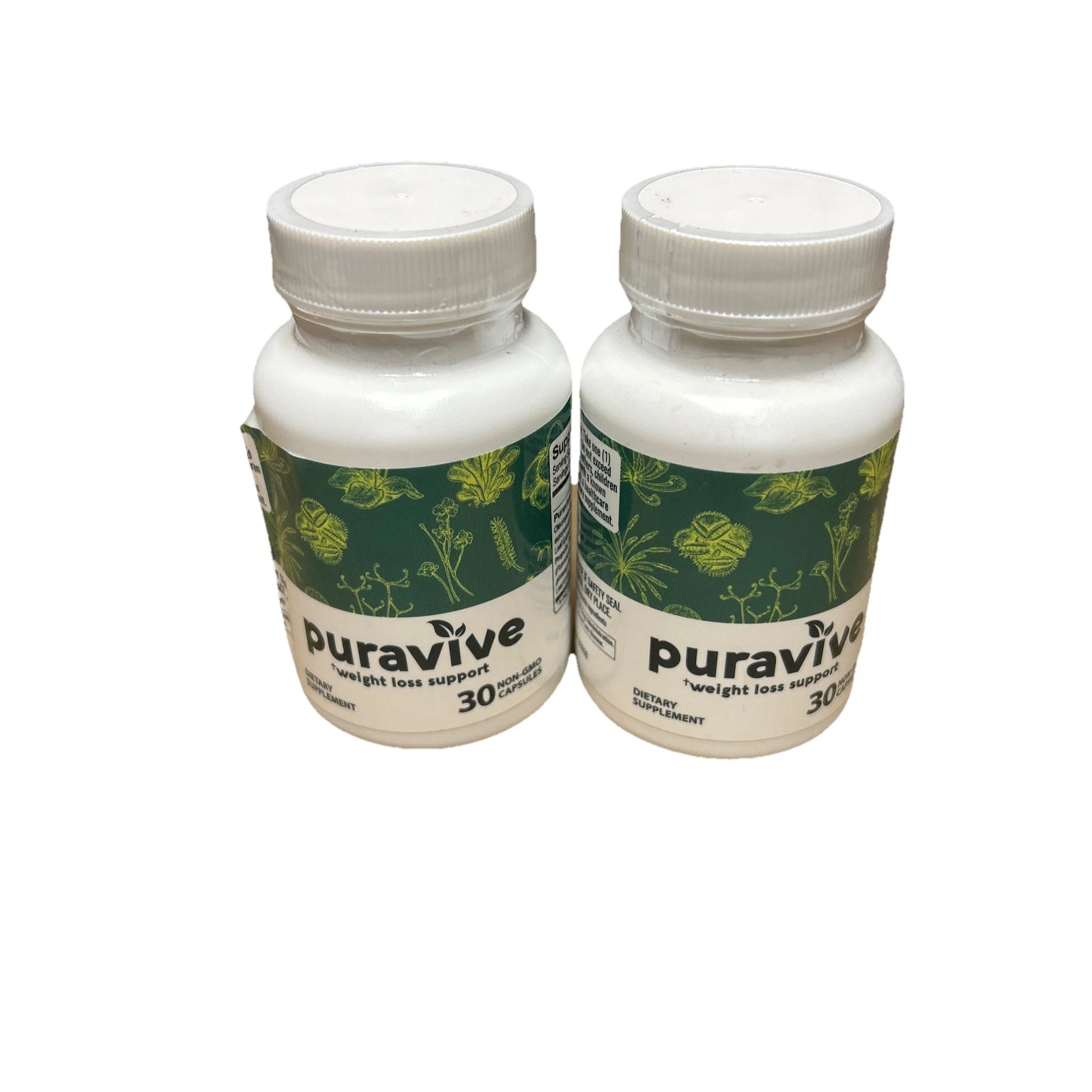 2 Puravive Weight Loss Support 30 Capsules New Exp. 02/2026 Authentic