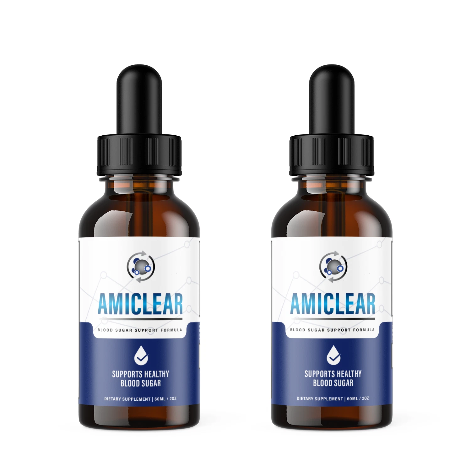 (2 Pack) Amiclear Drops, Amiclear Liquid Blood Sugar Supplement Drops (120 ML)