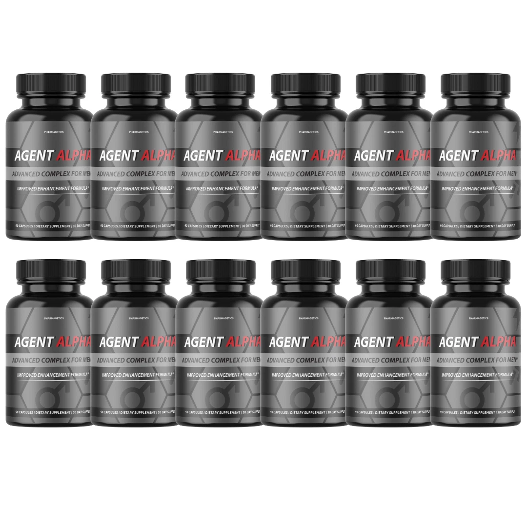 Agent Alpha Supplement for Men Virility Performance Formula - 12 Bottles
