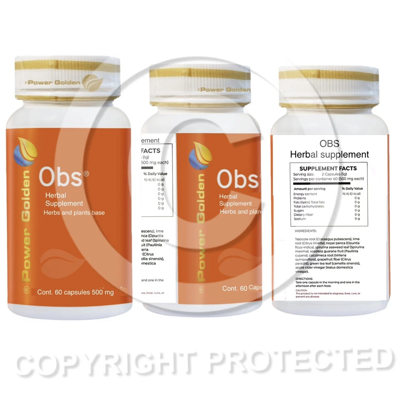 Power Golden OBS Hilat Night GRSS Combo 3 Pack Weight Loss Herbal Supplements