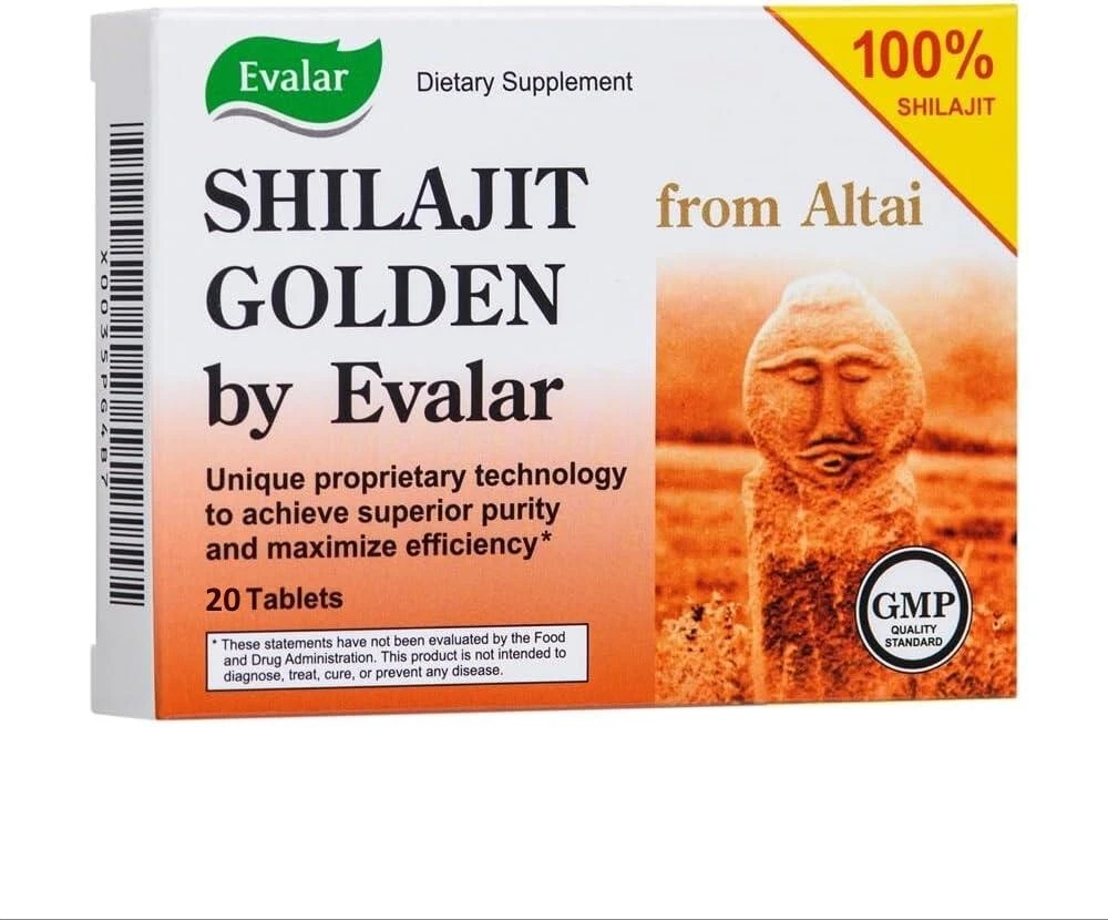 Golden Mumijo Evalar 20 Tab. 200 mg Each Tablet| Золотое Мумие Евалар