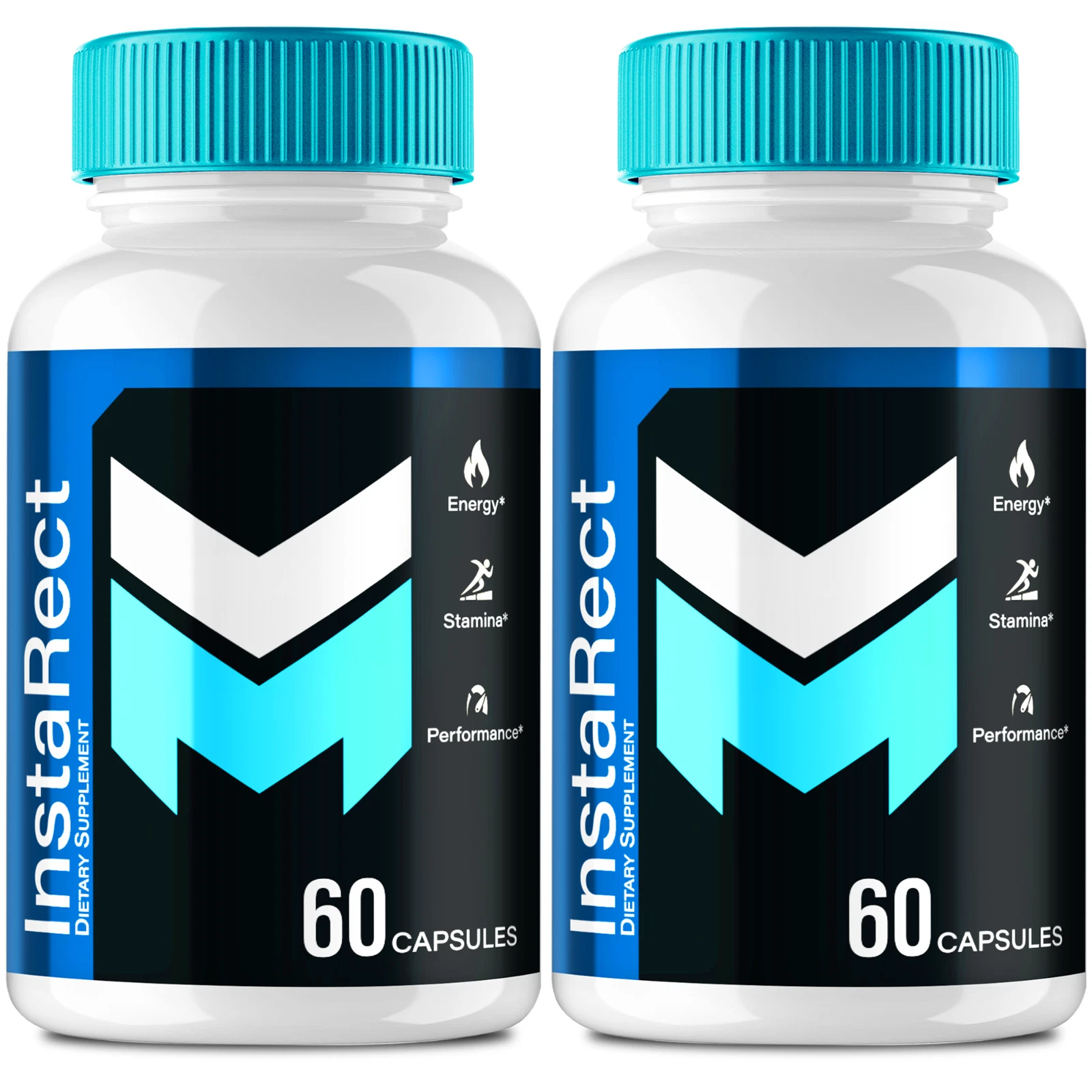 (2 Pack) InstaRect Male Support - Maximum Strength Performance for Men Capsules
