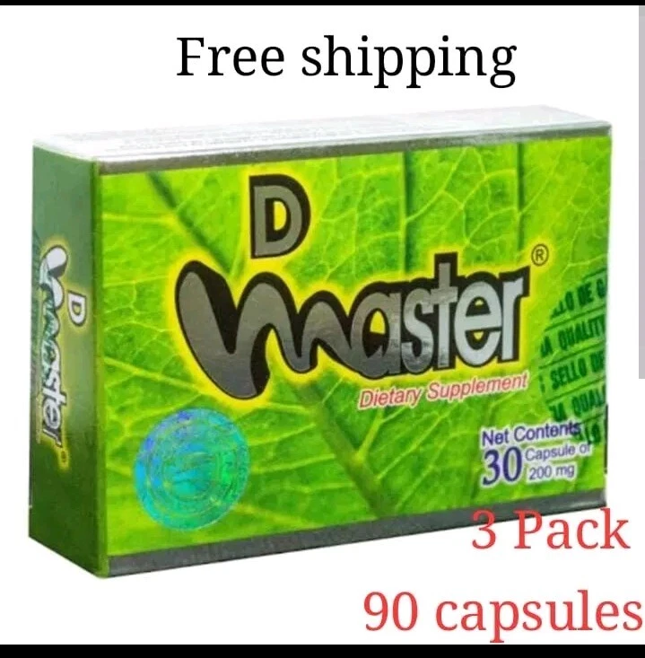 3 PACK DIET MASTER 90 CAPSULES 200g TOTAL 100% UNIQUE & ORIGINAL UNISEX D MASTER