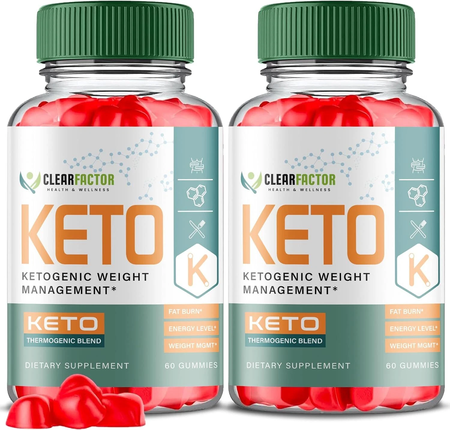 Clear Factor Keto Gummies- Clear Factor ACV Gummy For Weight Loss OFFICIAL-2Pack