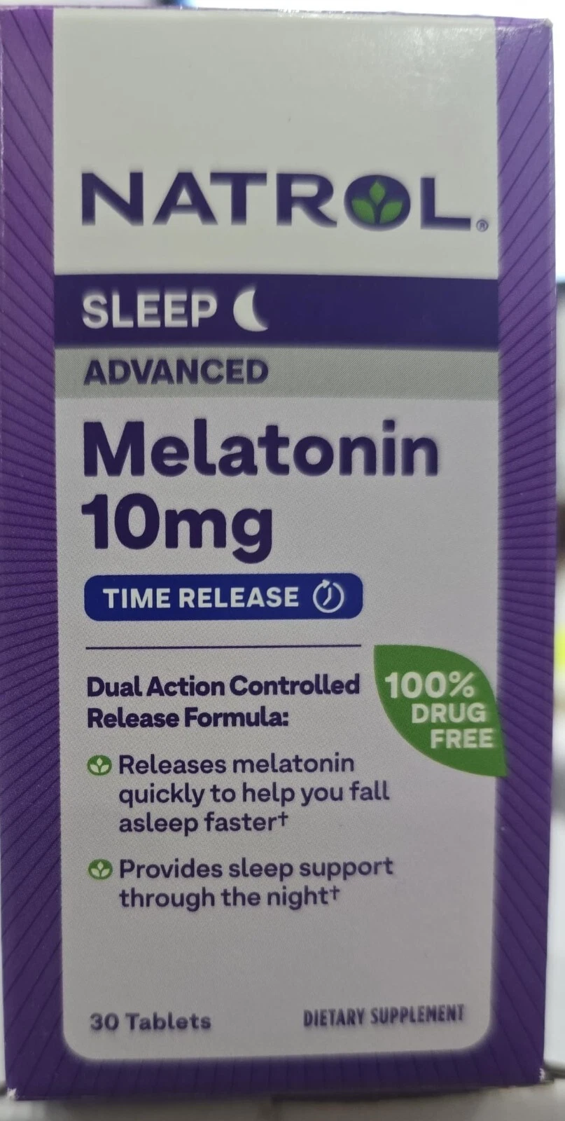 Natrol Melatonin Advanced Sleep Tablets with Vitamin B6, EXP 12/31/2026