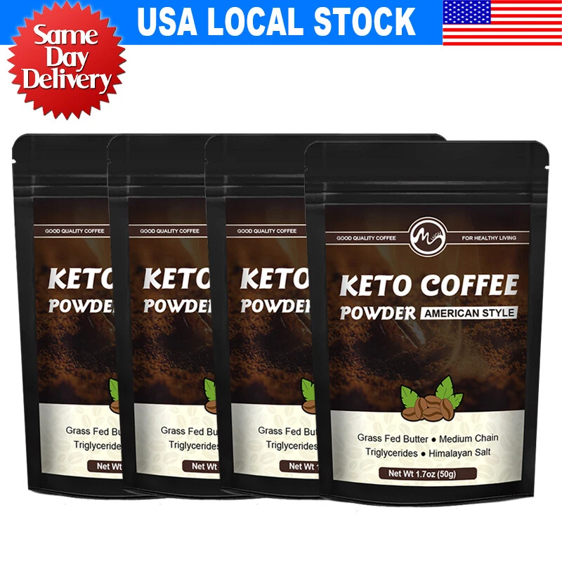 Keto Coffee Powder Instant Coffee Weight Loss Appetite Suppressant Low-carb 50g
