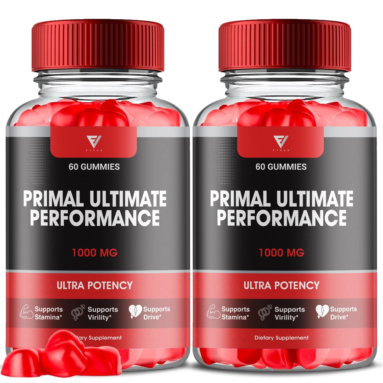 (2 Pack) Primal Ultimate Gummies, Primal Ultimate Overall Wellness (120 Gummies)