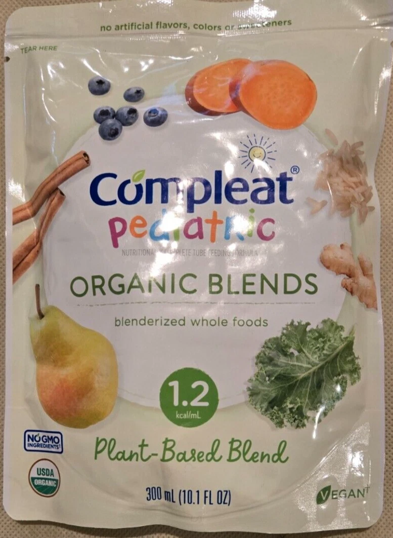 9 Compleat Pediatric Organic Blends Tube Feeding Plant-Based Blend exp 09/25