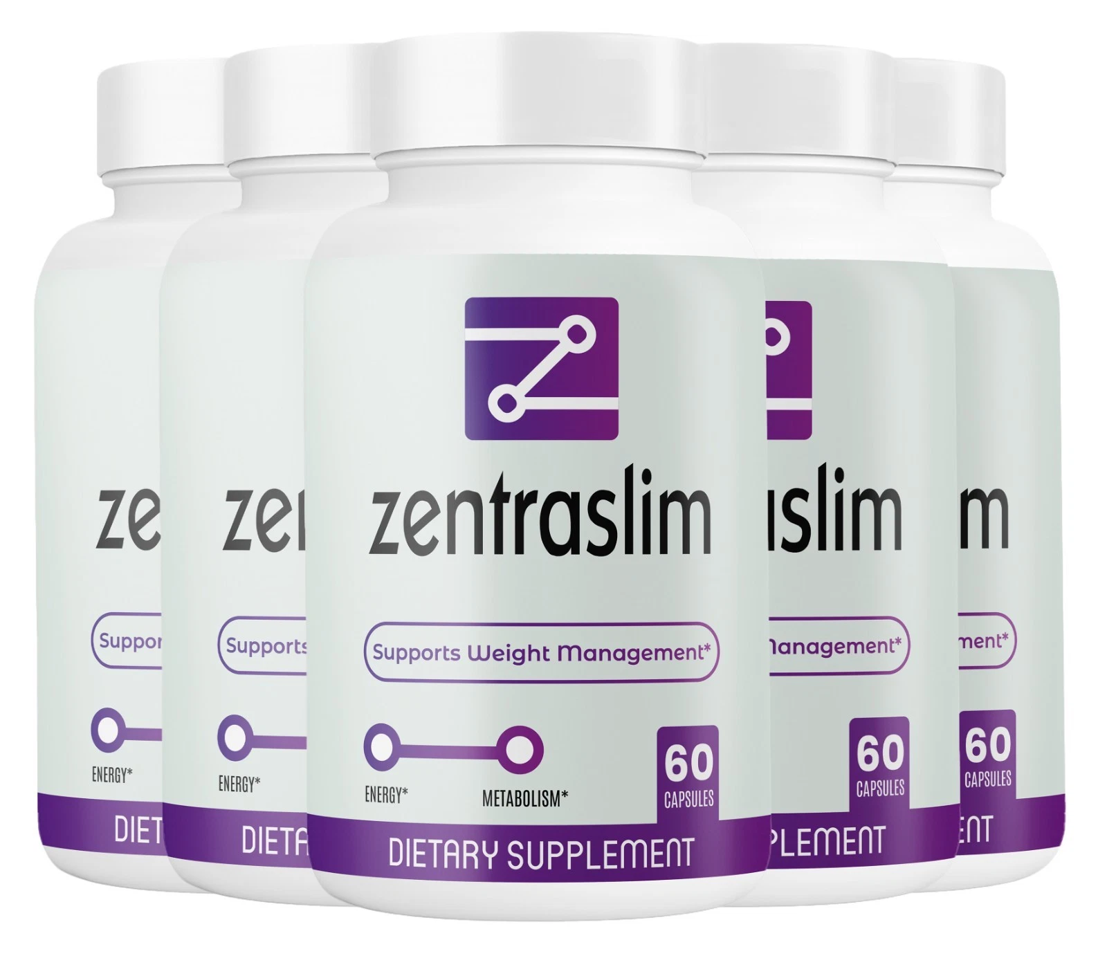 (5 Pack) Zentraslim Capsules for Weight loss, Advanced Fat-Burning Formula