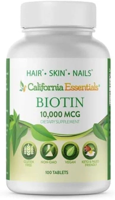 10,000mcg BIOTIN FOR HAIR,SKIN,NAIL HEALTH -MAXIMUM DOSAGE BIOTIN SUPPLEMENT