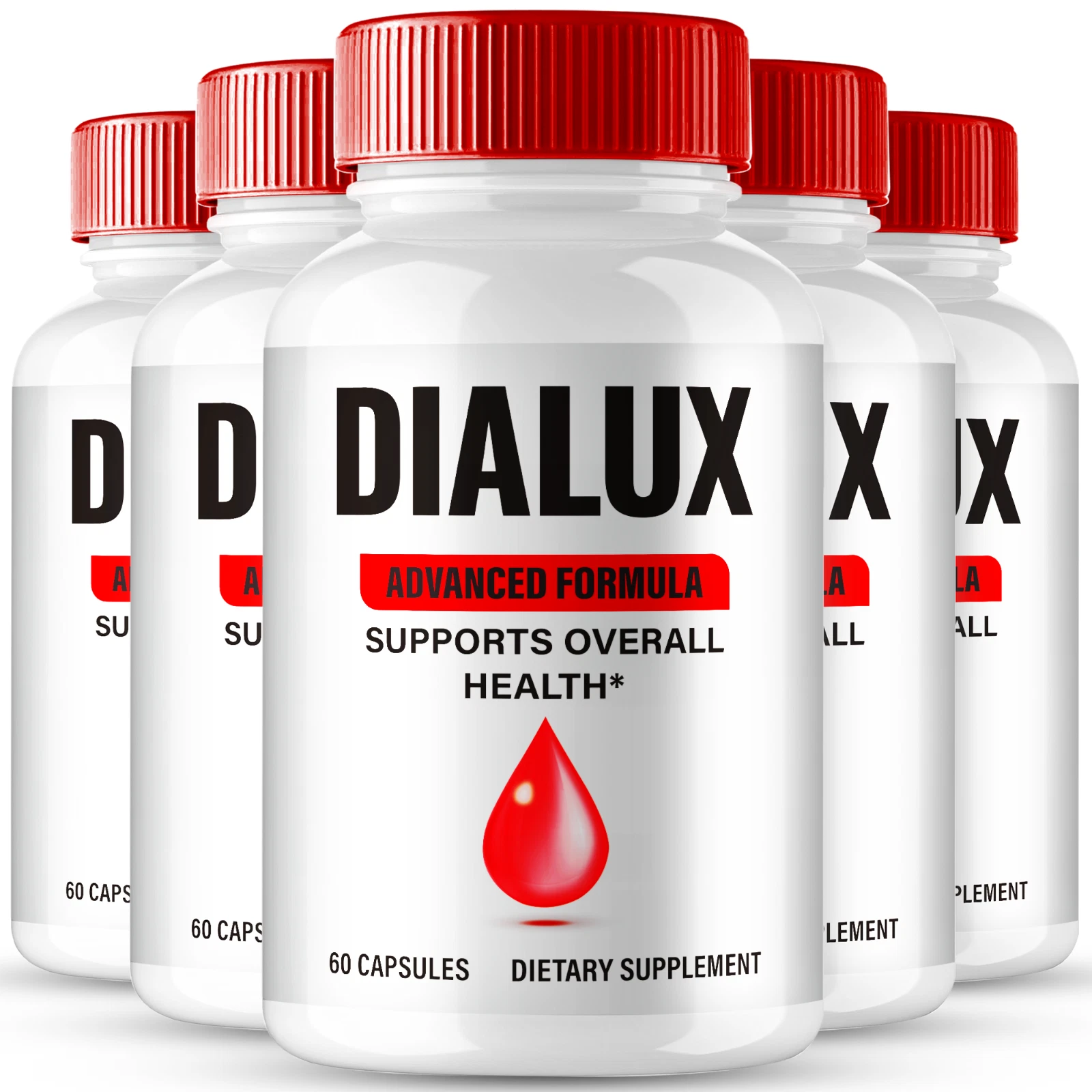 (5 Pack) Dialux Blood Capsules, Dialux Blood Formula Support Supplement Pills