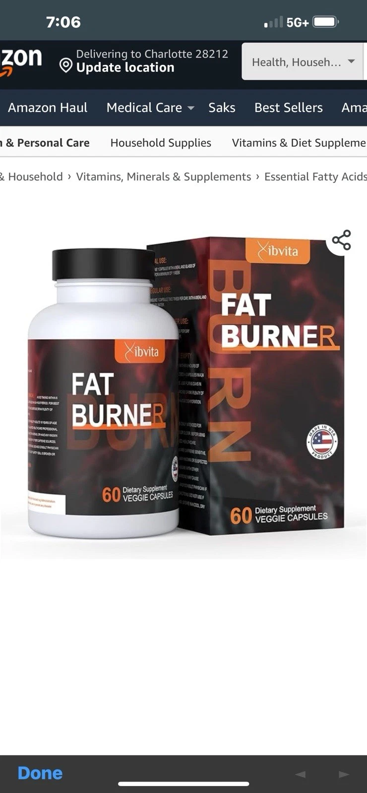 Fat Burner for Men Women - Appetite Suppressant for Weight Loss Supplement