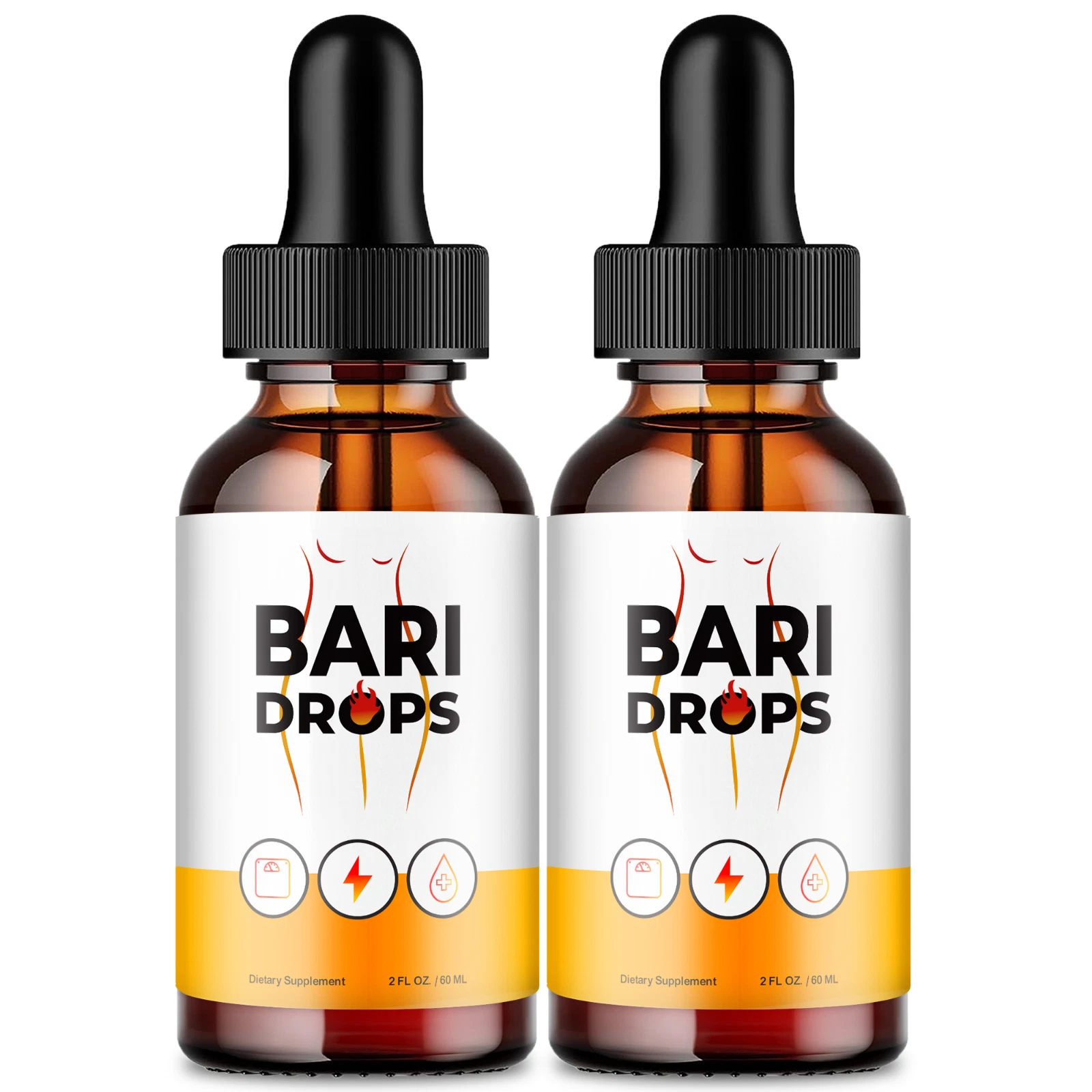(2 Pack) Bari Keto Drops Weight Loss, Bari Liquid Drops for Energy and Burn Fat
