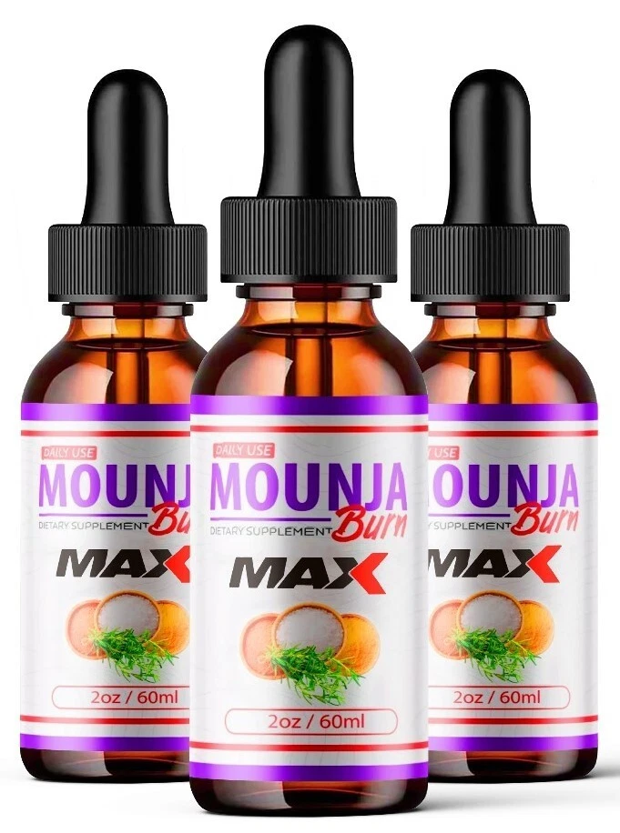 (3 Pack) Mounja Burn Weight Loss Drops, MounjaBurn Fat Burning Liquid