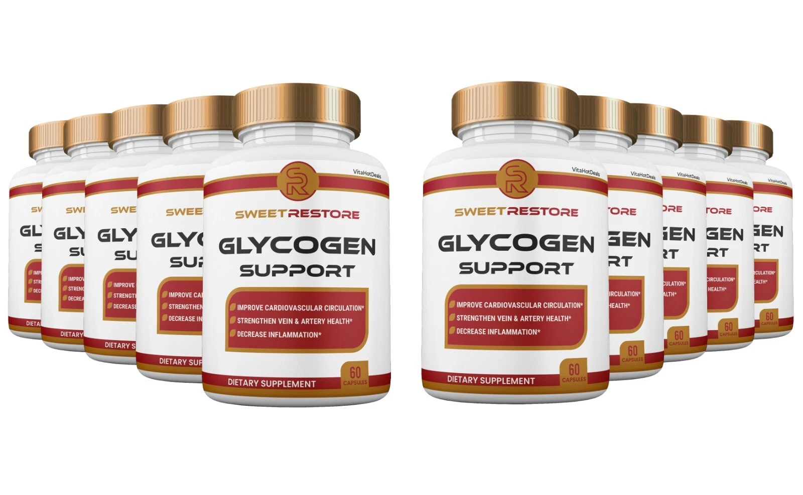 Sweet Restore Glycogen Support Capsules, Max Strength Glyco Pills (10 Pack)