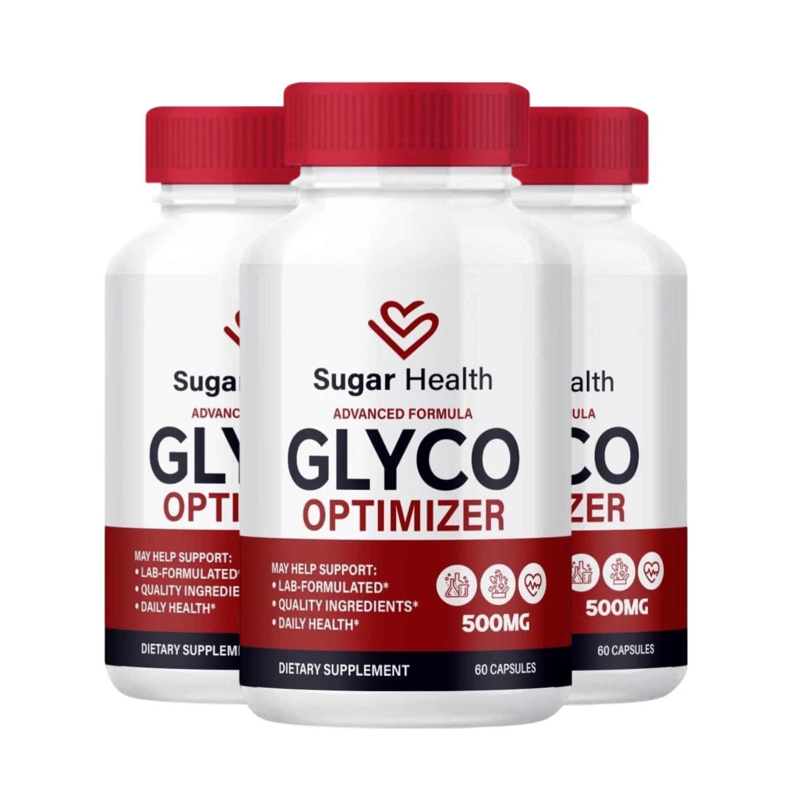 3-Pack Sugar Health Glyco Optimizer Supports Blood Pressure & Health (180 Caps)