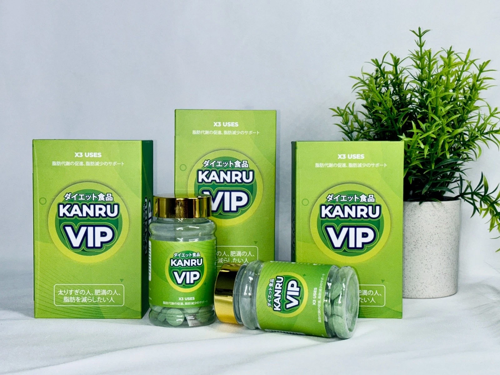 Kanru VIP Detox Drink – Natural Weight Loss, Belly Fat Burner, 7-Day Cleanse