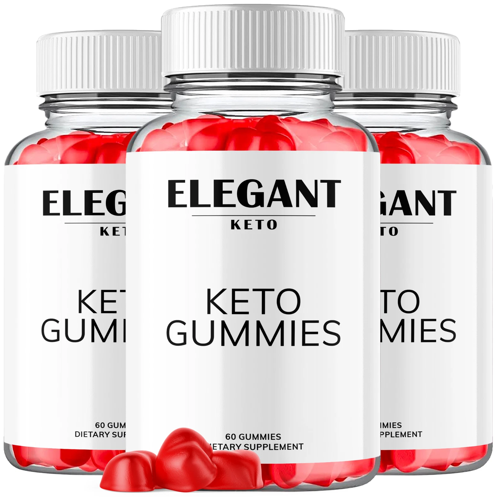 Elegant Keto Apple Cider Vinegar Gummies Max ACV Strength Supplement 180 Gummies