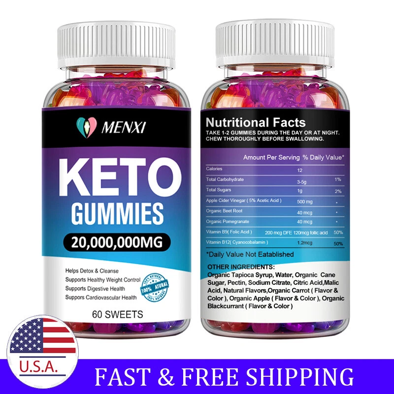 Keto Slimming Gummies Advanced Ketone Weight Loss Fat Burner Dietary Supplement